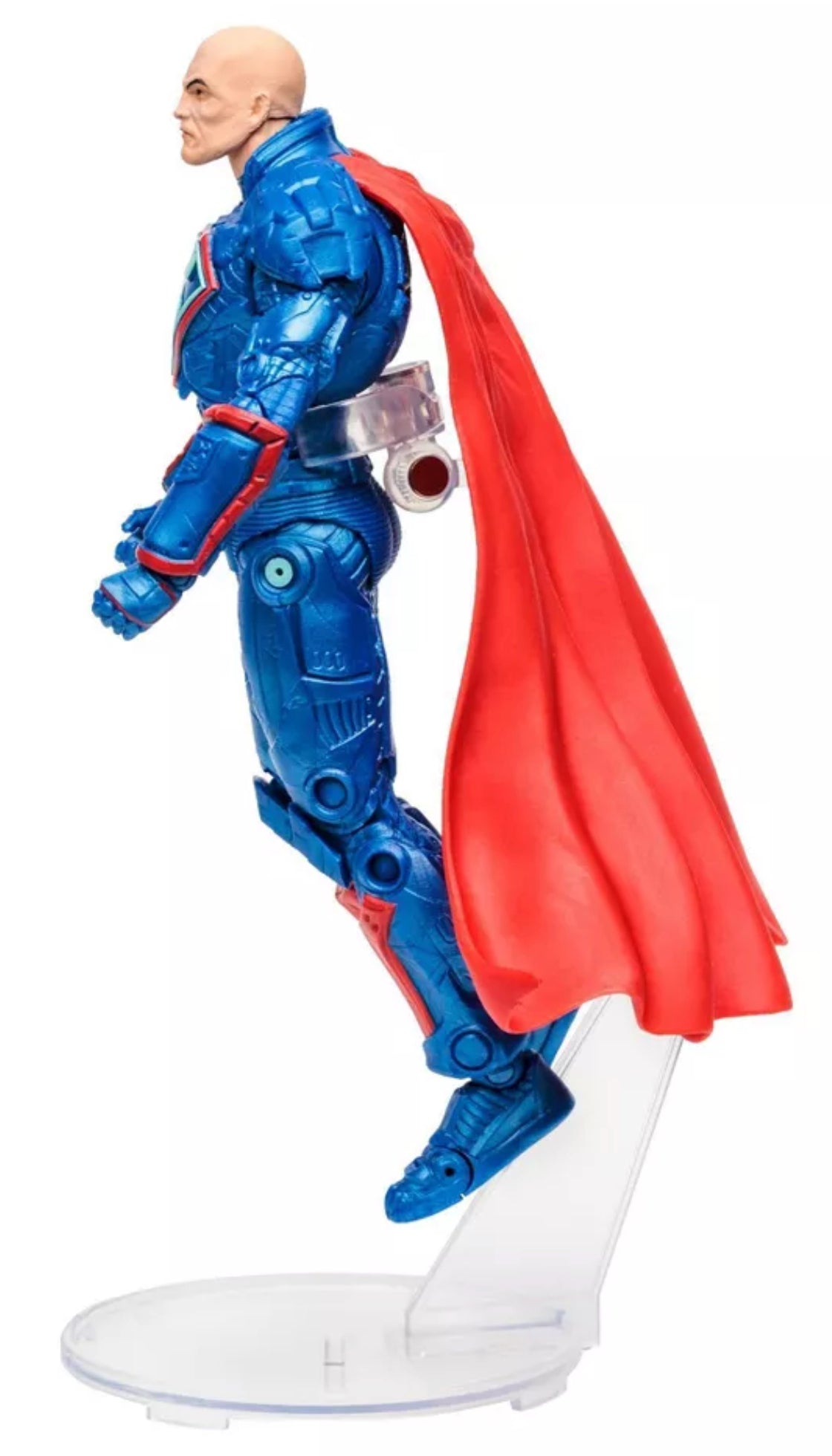 DC Comics Multiverse Rebirth - Figurine Lex Luthor Blue Power Suit avec cape rouge - Collection Gold Label