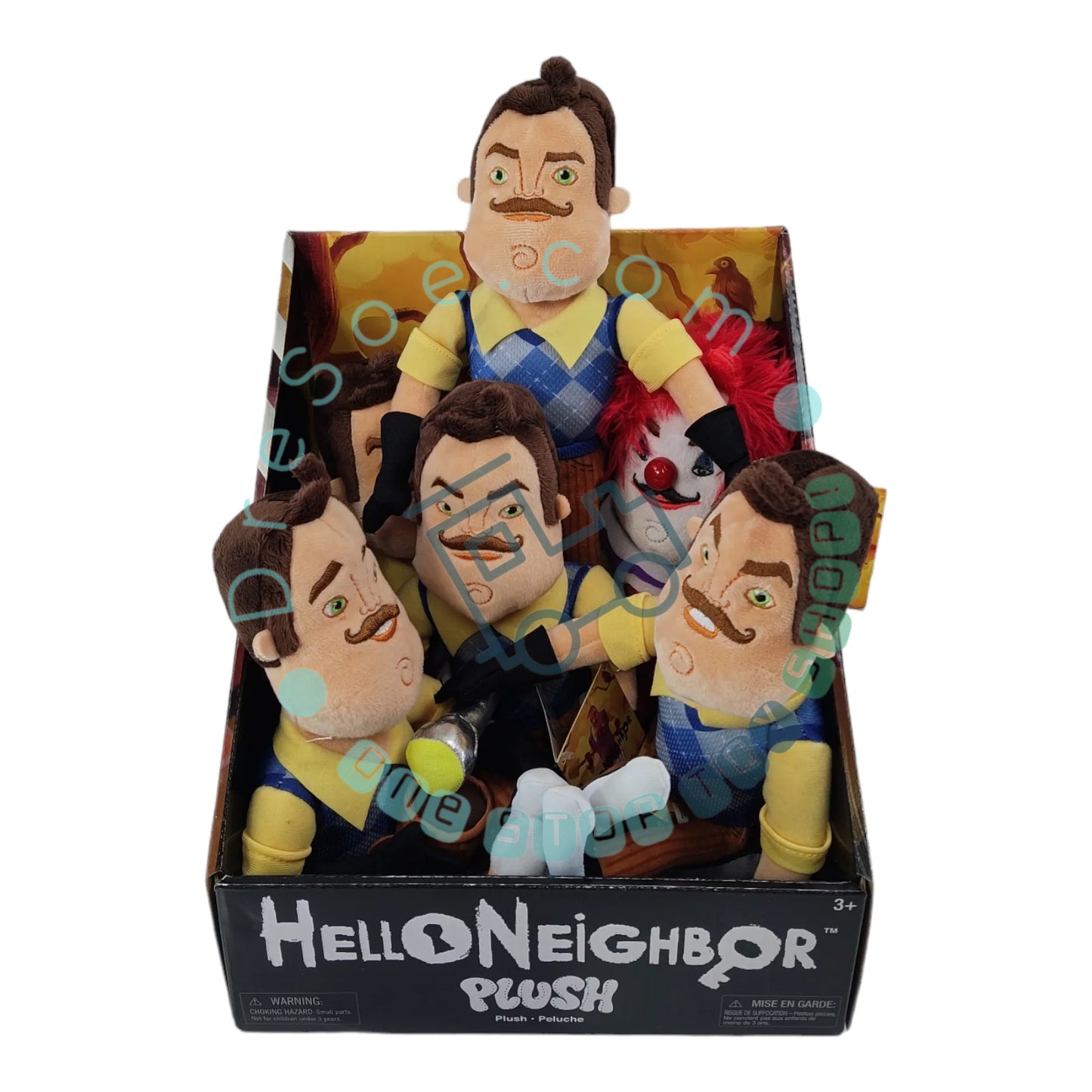 Hello Neighbor 10 inch Plush - 2017 Zag Toys - Mr. Peterson - Complete Collection