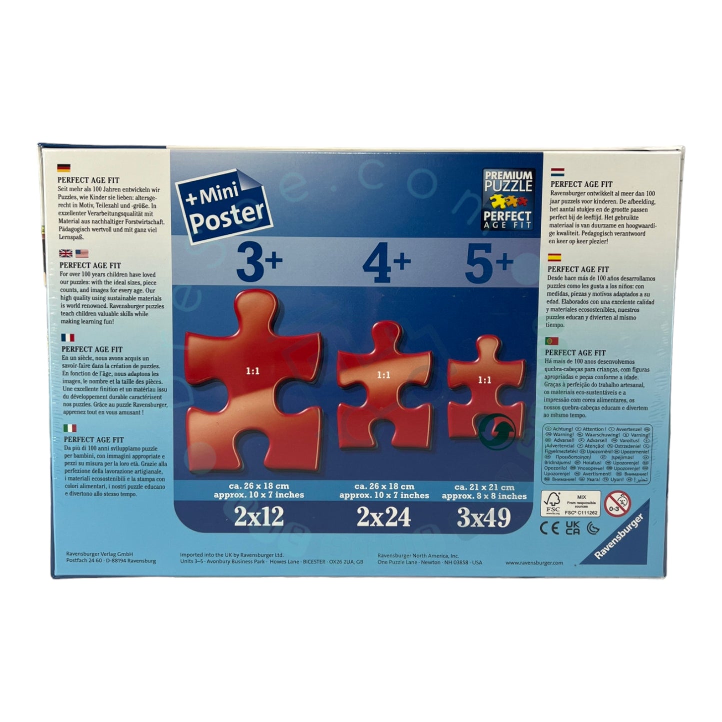 Spirit - Ensemble de puzzles 3x49 pièces pour enfants - 08068