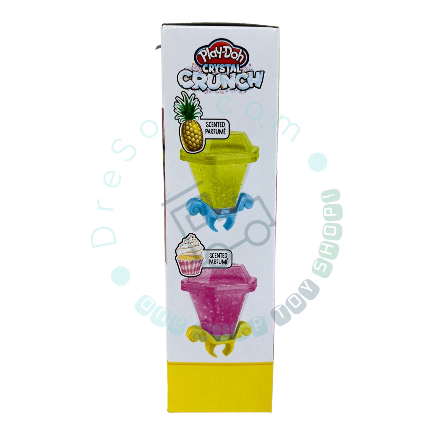 Play-Doh - Rose et vert - Cup cake et Ananas - Crystal Crunch Gem Dazzlers parfumés 2-Pack