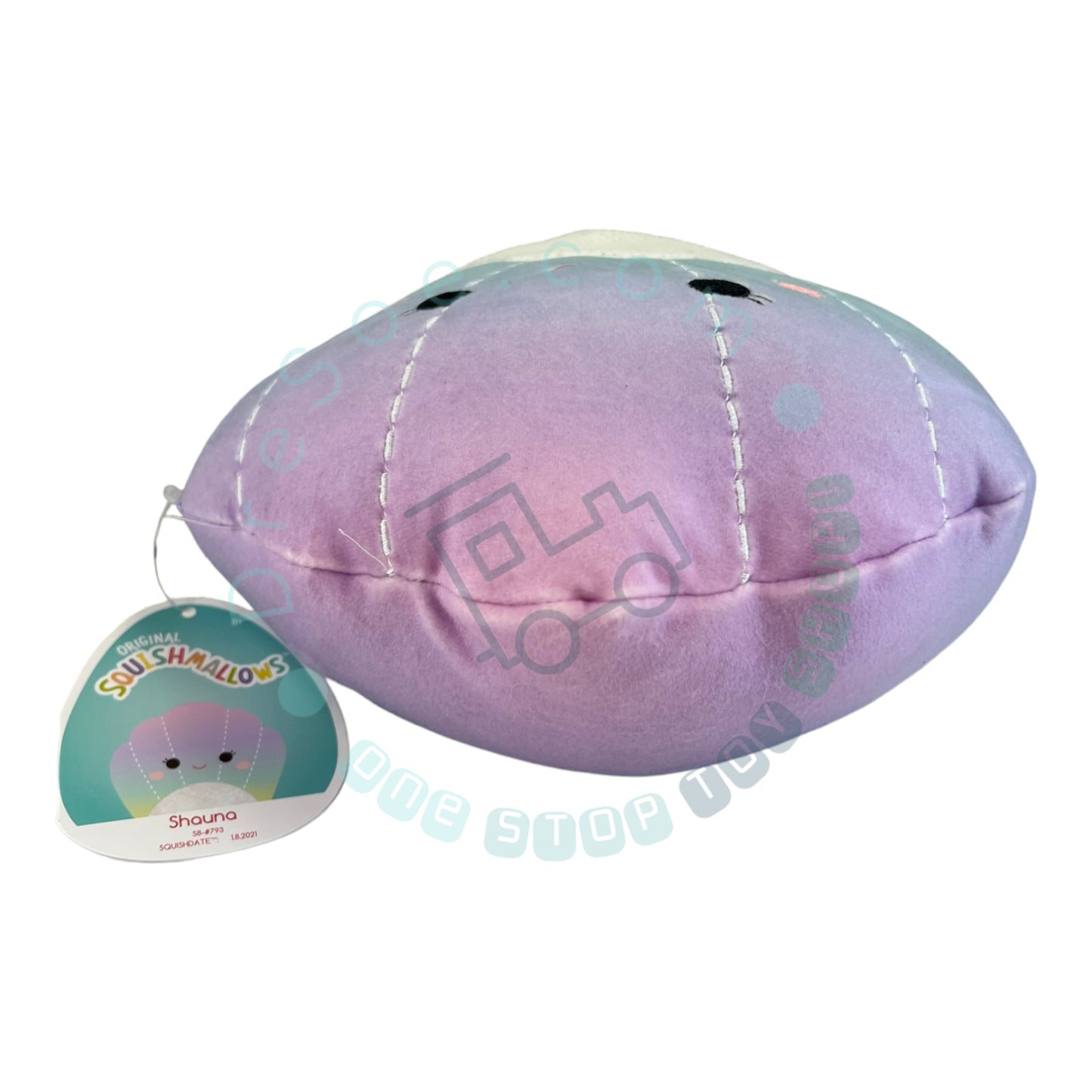 Squishmallow - Shauna la coquille 8 pouces - Animal en peluche douce et spongieuse - Kellytoy officiel