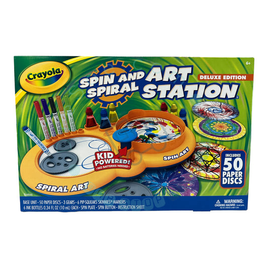 Crayola - Art Station - Spin and Spiral - Édition Deluxe - Kit d'artisanat