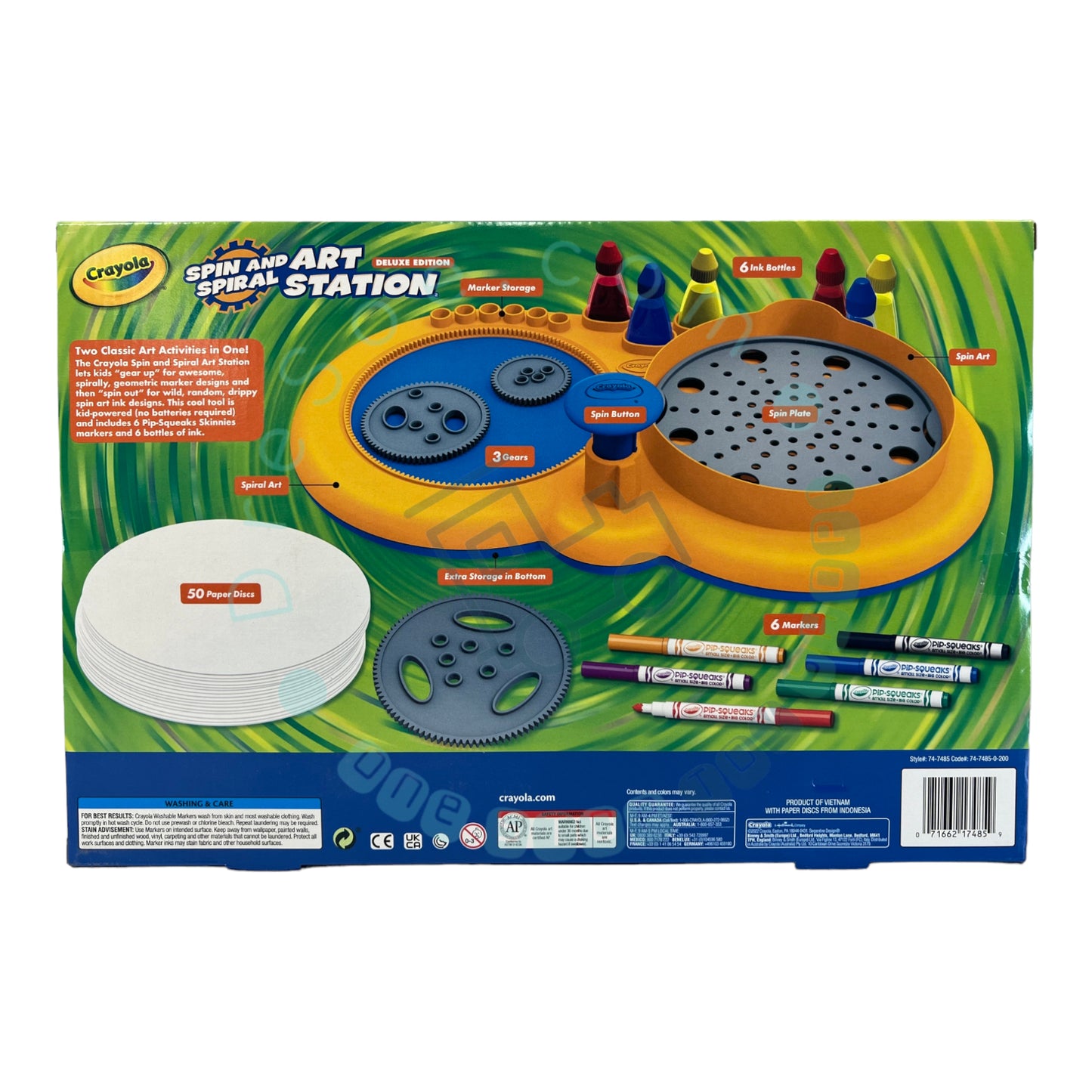 Crayola - Art Station - Spin and Spiral - Édition Deluxe - Kit d'artisanat