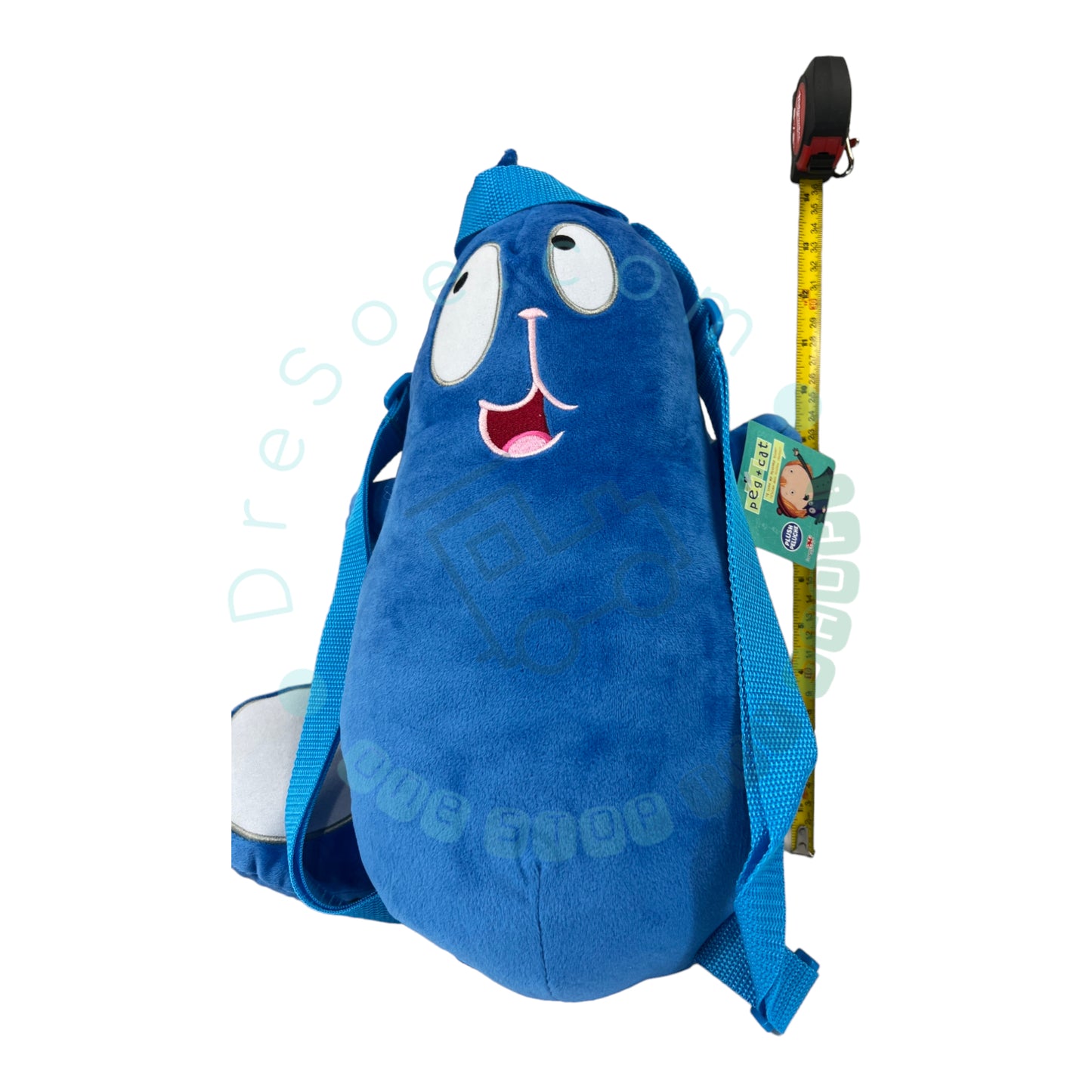 Peg + Cat - 14 Inch Plush Backpack with Zippered Compartment