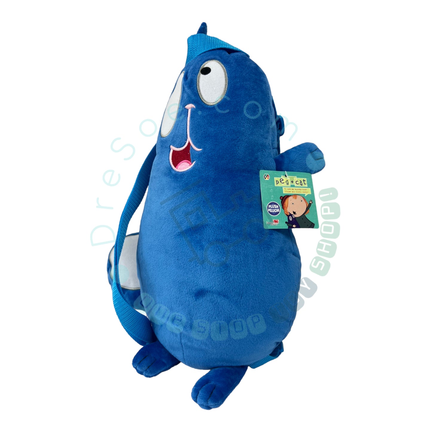 Peg + Cat - 14 Inch Plush Backpack with Zippered Compartment