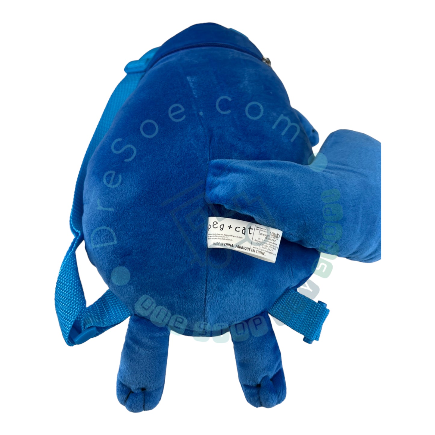 Peg + Cat - 14 Inch Plush Backpack with Zippered Compartment