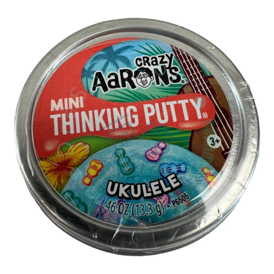 Crazy Aaron's - Ukulele - Thinking Putty - 2" Tin 0.46 oz 13.3g - Non-Toxic Sensory Play Putty