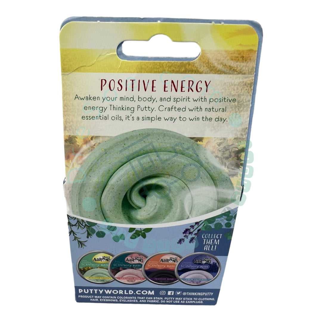 Crazy Aaron's - Positive Energy - SCENTsory Thinking Putty - 2.75" Tin 0.7 oz 20g - Non-Toxic Sensory Play Putty