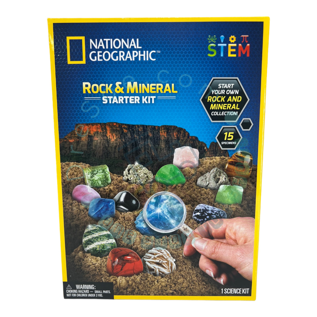 National Geographic - Kit de démarrage roches et minéraux - 15 spécimens