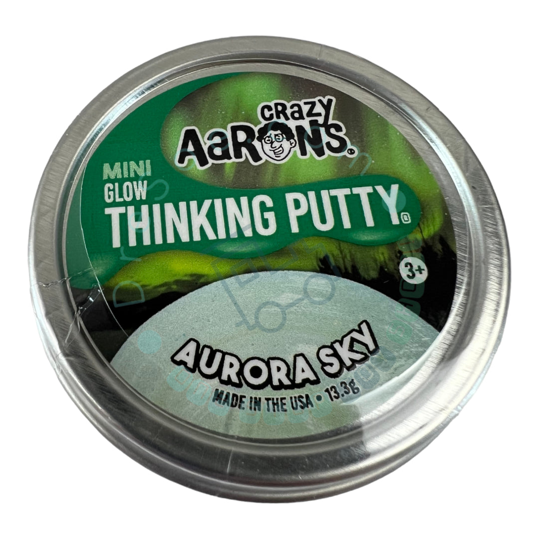 Crazy Aaron's - Aurora Sky - Thinking Putty - Boîte de 2" 0,46 oz 13,3 g - Mastic de jeu sensoriel non toxique