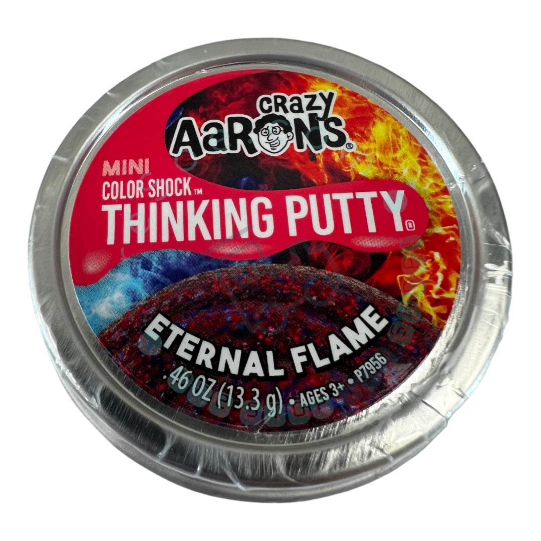 Crazy Aaron's - Eternal Flame - Thinking Putty - Boîte de 2" 0,46 oz 13,3 g - Mastic de jeu sensoriel non toxique