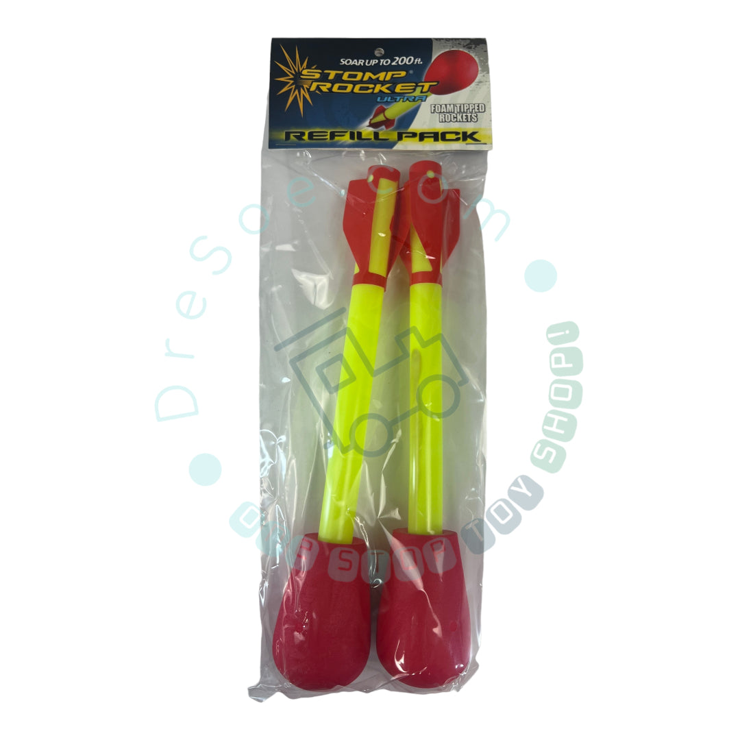 Stomp Rocket - The Original Stomp Rocket Ultra 2 pack Rockets Recharge - Kit 2 Rockets - STEM