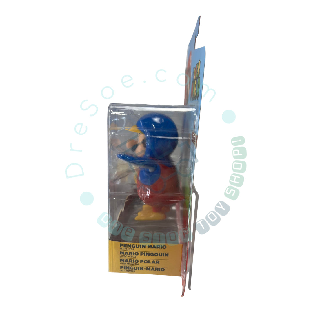 Mario Nintendo - Mario Pingouin avec pièce de monnaie - Figurine 4" par Jakks Pacific