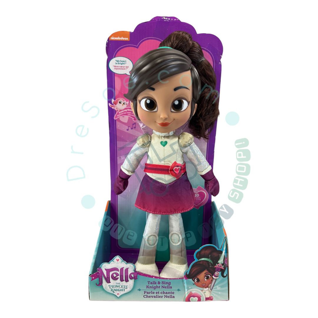 Nella - Talk and Sing - 12" Plush Doll - Nickelodeon The Princess Knight Nella