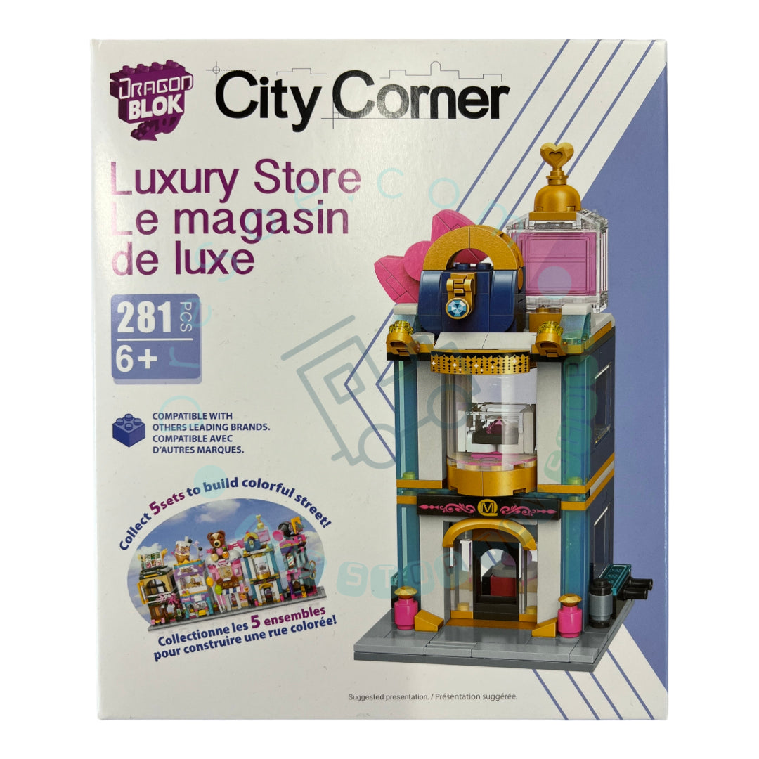 DRAGON BLOK - City Corner - Boutique de luxe - Ensemble de blocs de 281 pièces