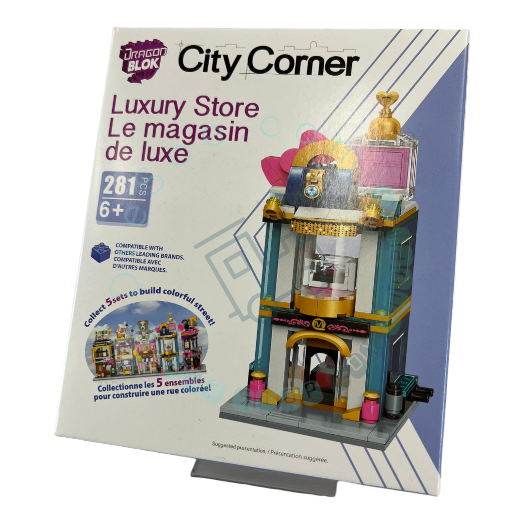 DRAGON BLOK - City Corner - Boutique de luxe - Ensemble de blocs de 281 pièces