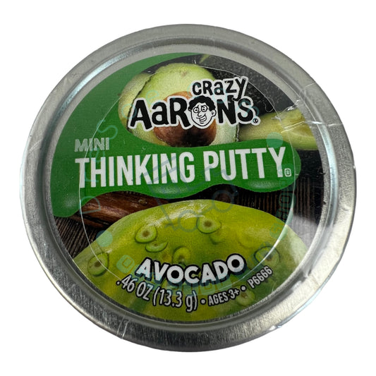 Crazy Aaron's - Avocado - Thinking Putty - 2" Tin 0.46 oz 13.3g - Non-Toxic Sensory Play Putty