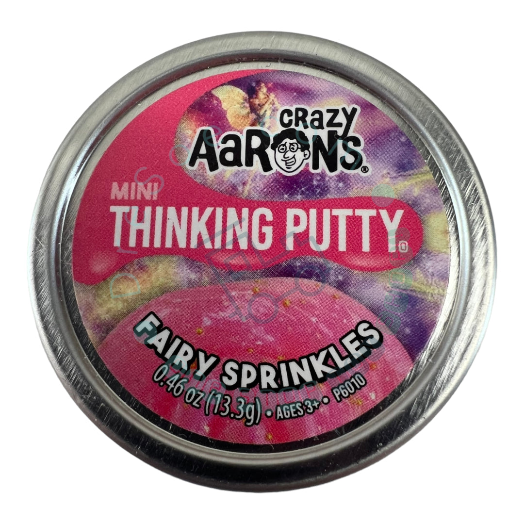 Crazy Aaron's - Fairy Sprinkles - Thinking Putty - 2" Tin 0.46 oz 13.3g - Non-Toxic Sensory Play Putty