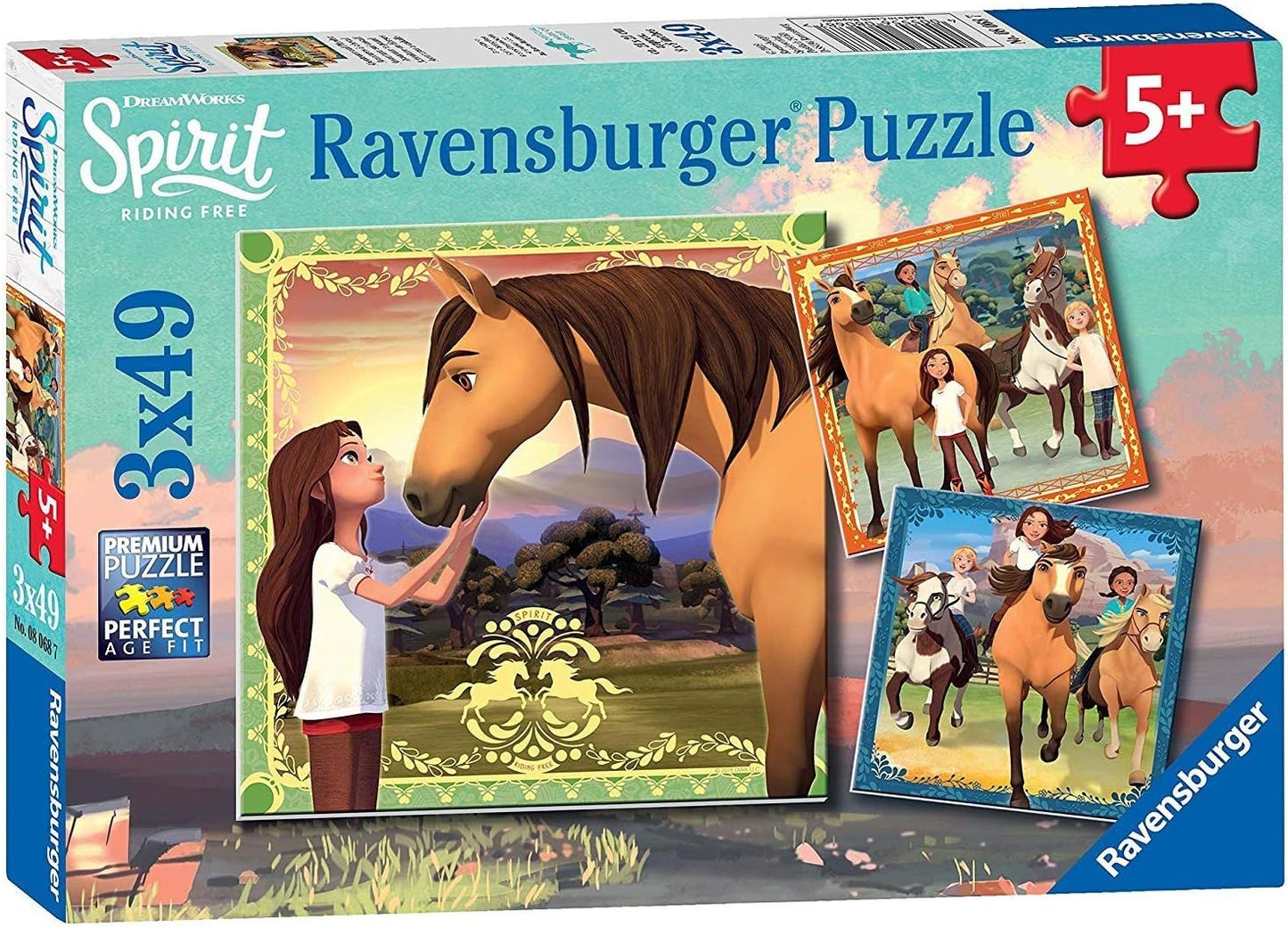 Spirit - 3x49 pc Jigsaw Puzzle Set for Kids - 08068