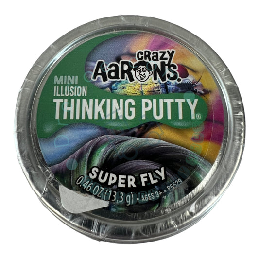 Crazy Aaron's - Super Fly - Thinking Putty - 2" Tin 0.46 oz 13.3g - Non-Toxic Sensory Play Putty